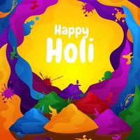 Background of Holi Festival vector