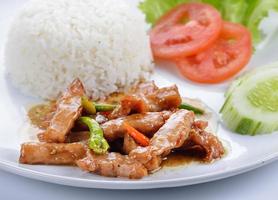 Fried Pork with Rice photo