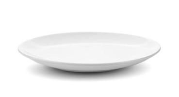 white plate on white photo