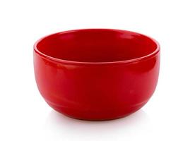 ceramic bowl on white background photo