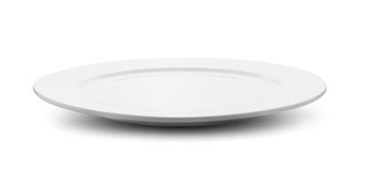 white plate on white photo