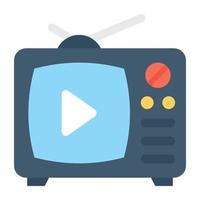 Trendy Tv Concepts vector