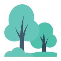 Trendy Tree Concepts vector