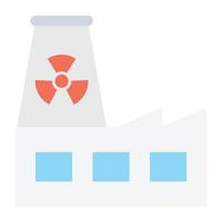 Trendy Nuclear Plant vector