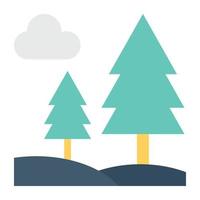 Trendy Forest Concepts vector