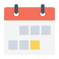 conceptos de calendario de moda vector