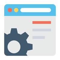 conceptos de configuración web vector