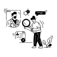 A glyph illustration of medical lab, editable design vector