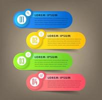 modern text box template, infographics banner vector