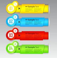 modern text box template, infographics banner vector