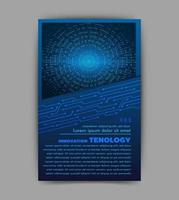 Brochure design template vector. Abstract cover book blue portfolio minimal presentation poster. concept in A4 layout. flyers vector