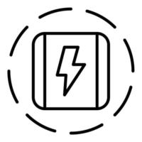 Energy Line Icon vector