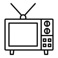 Television Line Icon vector