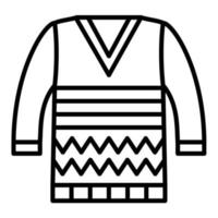 Sweater Line Icon vector