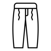 Trousers Line Icon vector