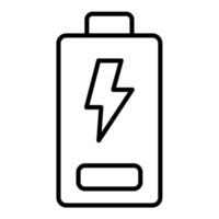 icono de línea de baja energía vector