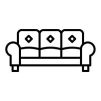 Sofa Line Icon vector