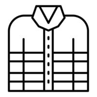 Firefighter Jacket Line Icon vector