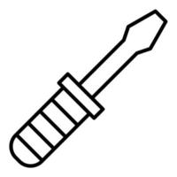 Screwdriver Line Icon vector