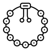 icono de línea de pulsera vector