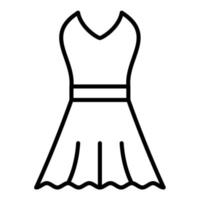 Dress Line Icon vector