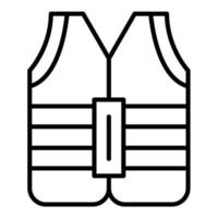 Vest Line Icon vector