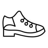 Casual Shoes Line Icon vector