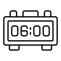 Digital Clock Line Icon vector