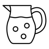 Pitcher Line Icon vector