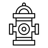 Hydrant Line Icon vector