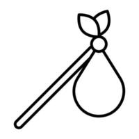 Bindle Line Icon vector