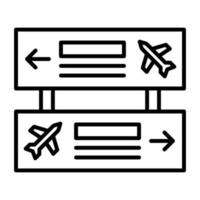 Directions Line Icon vector