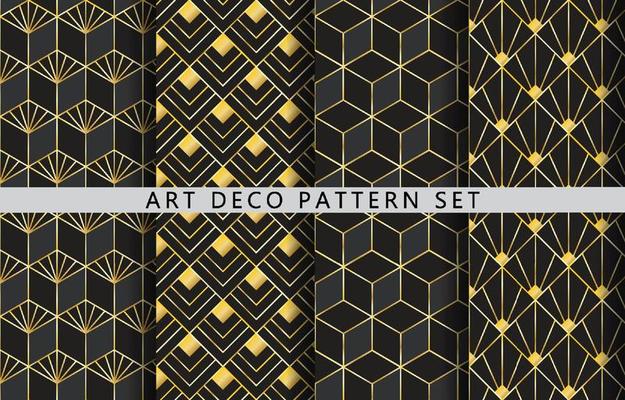 Art Deco Luxury Pattern Set