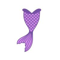 silueta de cola de sirena bajo el agua lindas decoraciones de fiesta para niñas vector