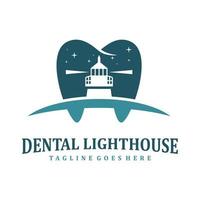 dental lighthouse clinic vector