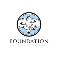 women charity foundation illustration logo vector