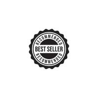 logo for best selling on white background vector