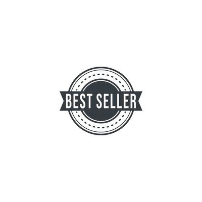 best seller logo template in white background