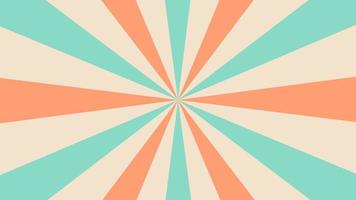 Retro background with rays or stripes in the center. Sunburst or sun burst retro background. Vector illustration