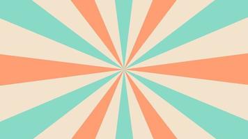 Retro background with rays or stripes in the center. Sunburst or sun burst retro background. Vector illustration