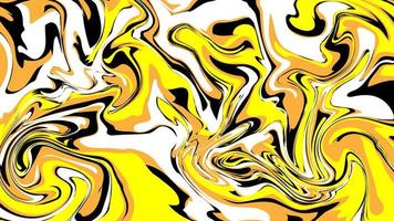 Vector illustration. Modern yellow flow background. Wave color Liquid shape.