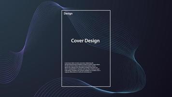 abstract line dark background. Vector illustration