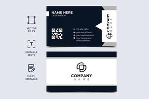 Envelope style business card design vector template