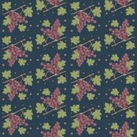 Grape pattern. Grapes. Pattern for printing on fabrics, wallpapers, napkins and backgrounds. vector