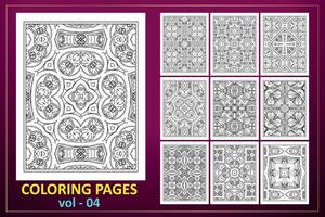 Mandala KDP coloring page design. Coloring page mandala background. vector