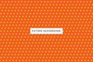 Cute simple pattern with star elements with orange background, Star vector template background. Bright style illustration.