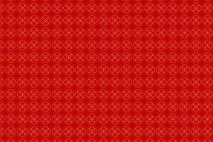 patrón vectorial chino, patrón tradicional, textura tradicional, fondo rojo y dorado vector