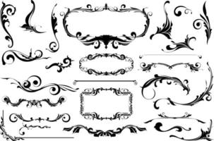 Damask detail.Graphic elements for design vector