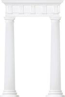 Doric. Classic style column. vector