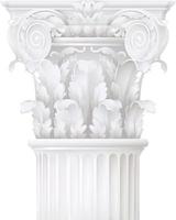 Coriphian column.Classic style column vector